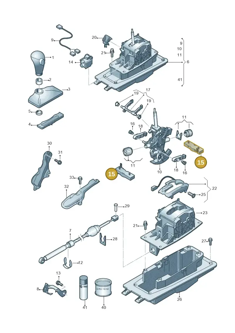 8E0713347 — Audi Q7 qu. 3.0 TDI (2009-2015) diagram 493713150, position 15