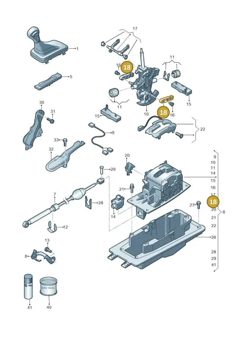 8E0713818 — Audi Q7 qu. 3.0 TDI (2009-2015) diagram 675713200, position 18