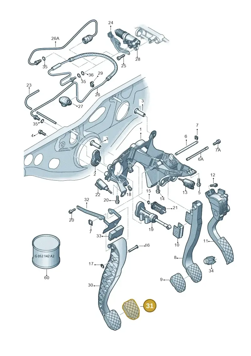 8E072117301C — Audi A6 2.7 TDI (2008-2011) diagram 448721250, position 31