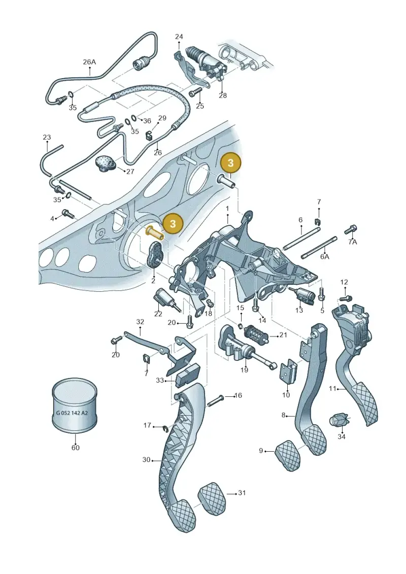 8E0721183 — Audi A6 2.7 TDI (2008-2011) diagram 448721250, position 3