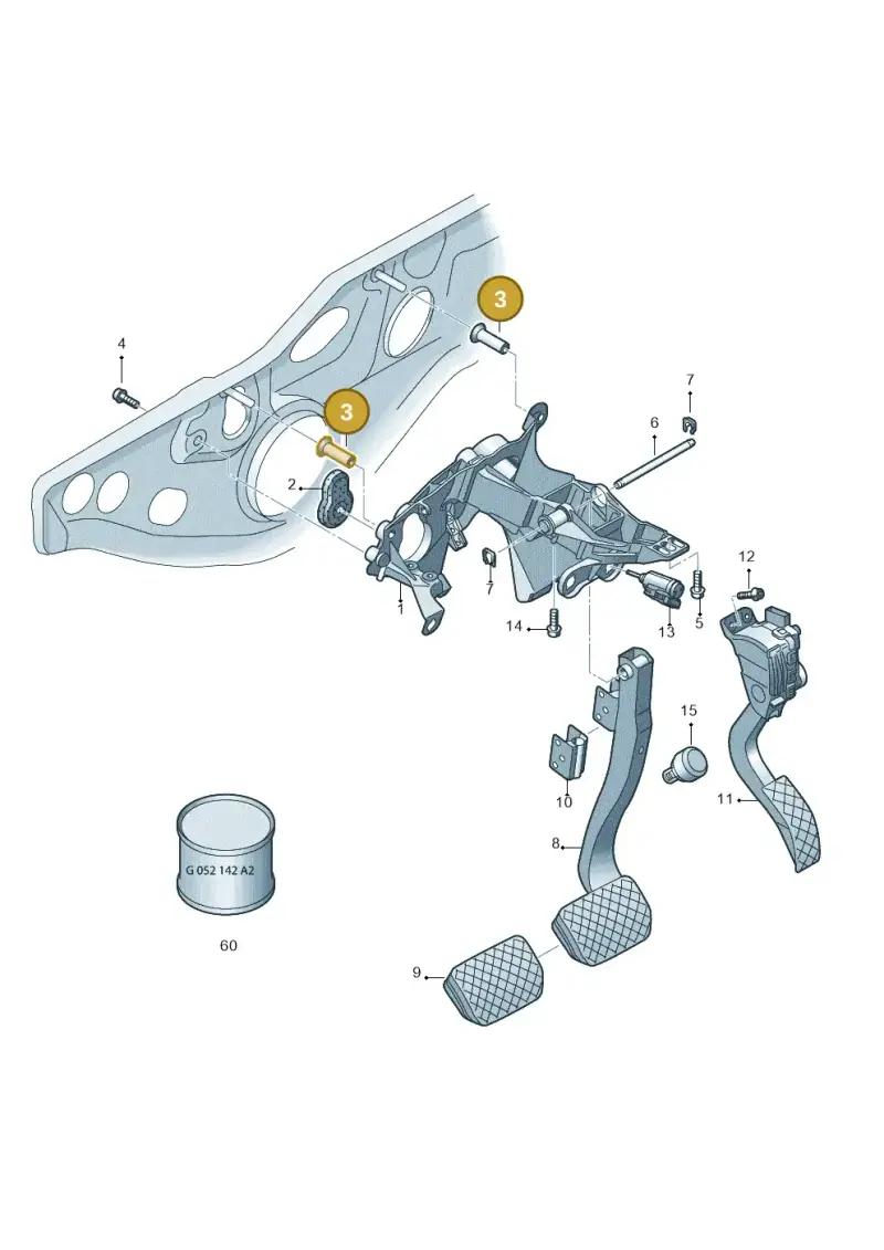 8E0721183 — Audi A6 2.7 TDI (2008-2011) diagram 448723250, position 3