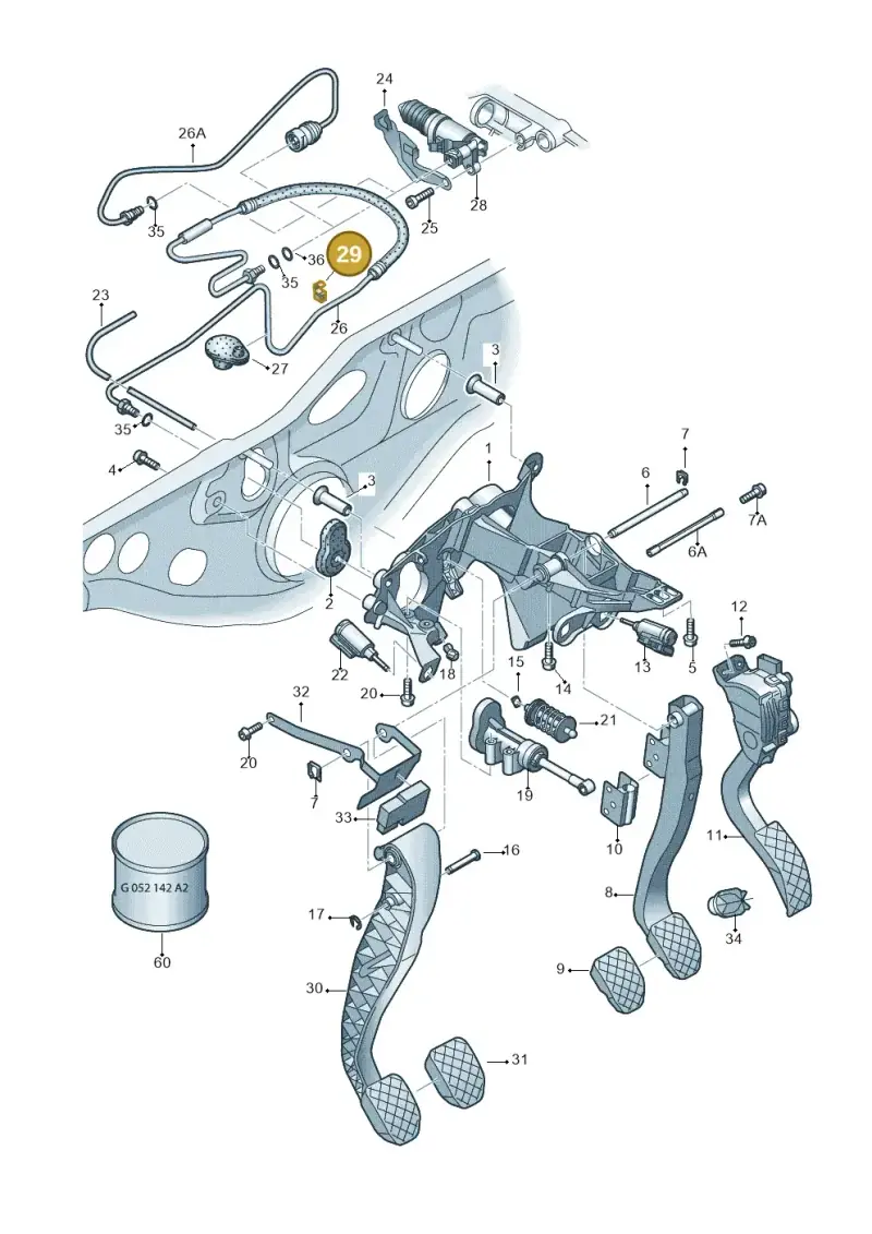 8E0721350 — Audi A6 2.7 TDI (2008-2011) diagram 448721250, position 29
