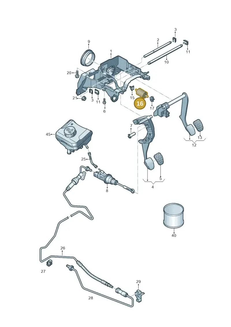 8E0721403D — Audi Q5 (2016-2020) diagram 896721300, position 16
