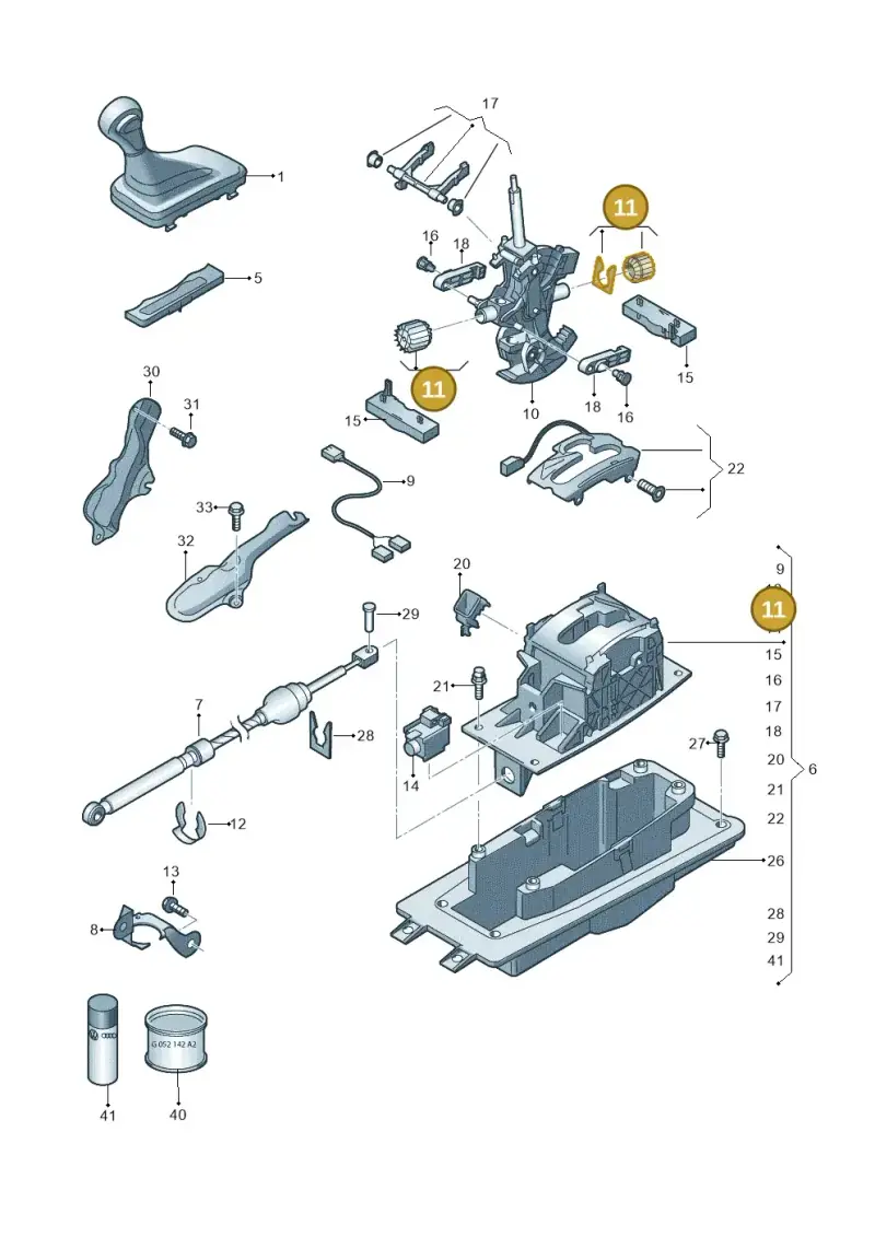 8E0798151A — Audi Q7 qu. 3.0 TDI (2009-2015) diagram 675713200, position 11