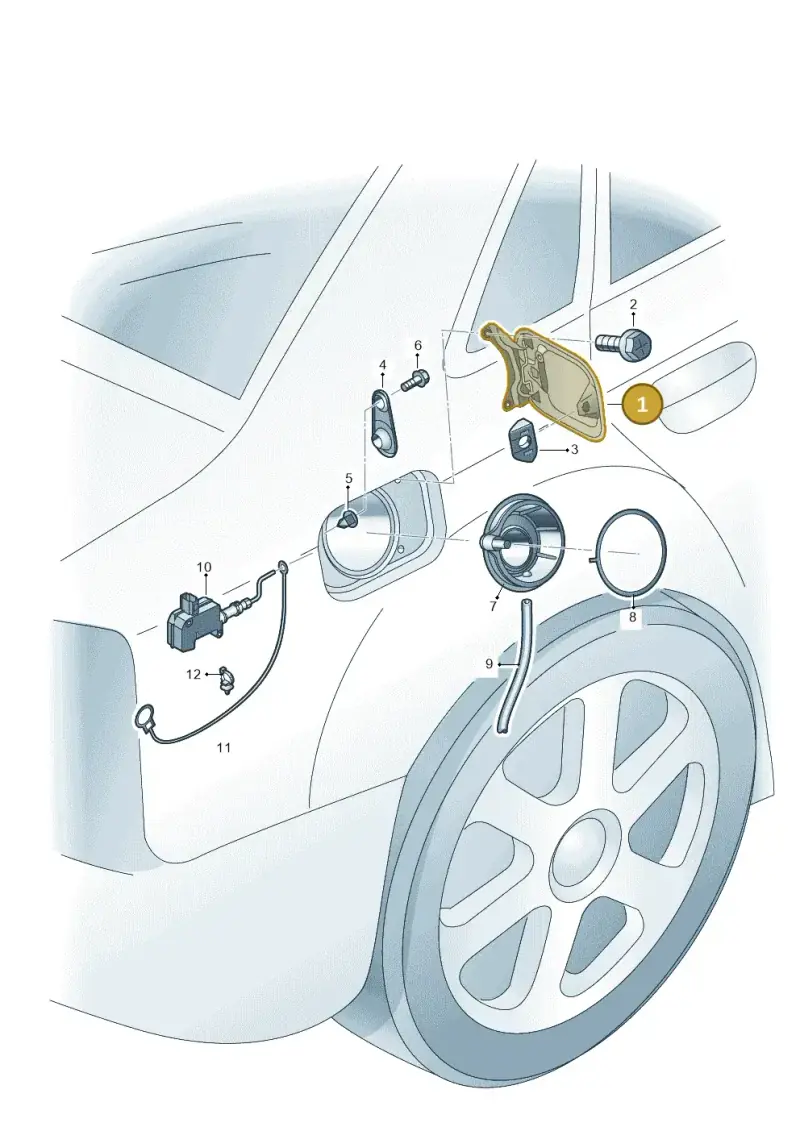 8E0809905E — Audi A4/S4/Av./qu.     05> (2005-) diagram 454809900, position 1