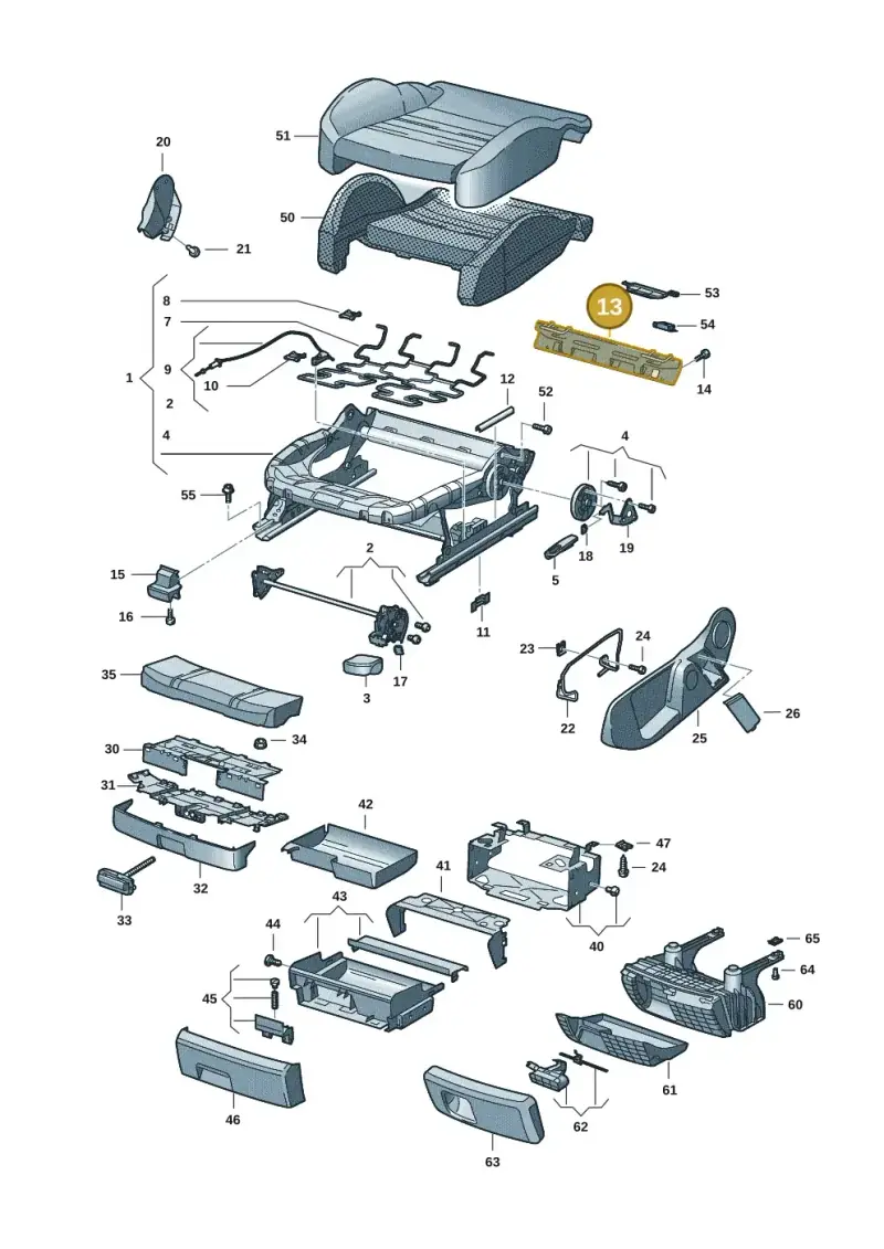 8E0813477A — Audi Q7 qu. 3.0 TDI (2009-2015) diagram 448881001, position 13