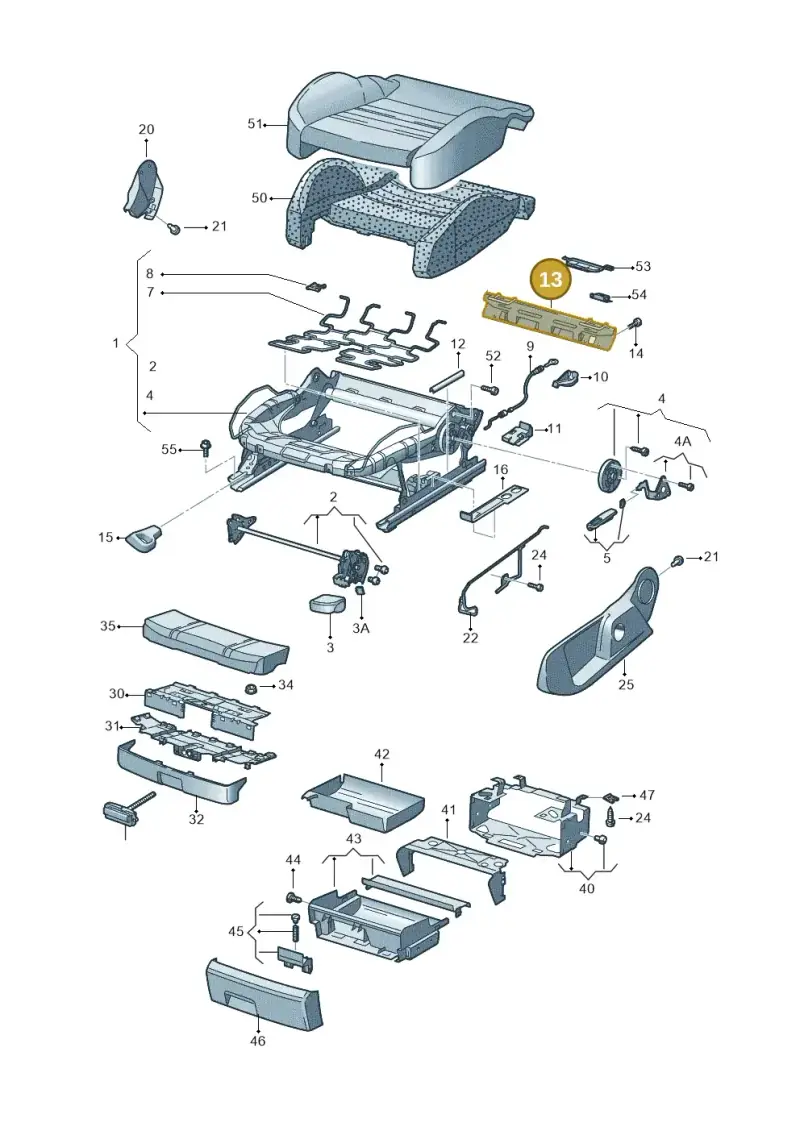8E0813477A — Audi A4/S4 Cabrio./qu. 07> (2006-) diagram 492881000, position 13