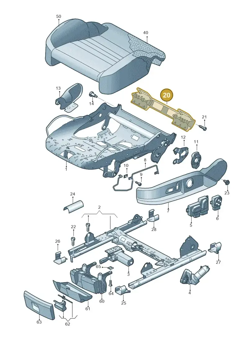 8E0813477A — Audi R8 qu. 5.2 (2012-2015) diagram 609881100, position 20
