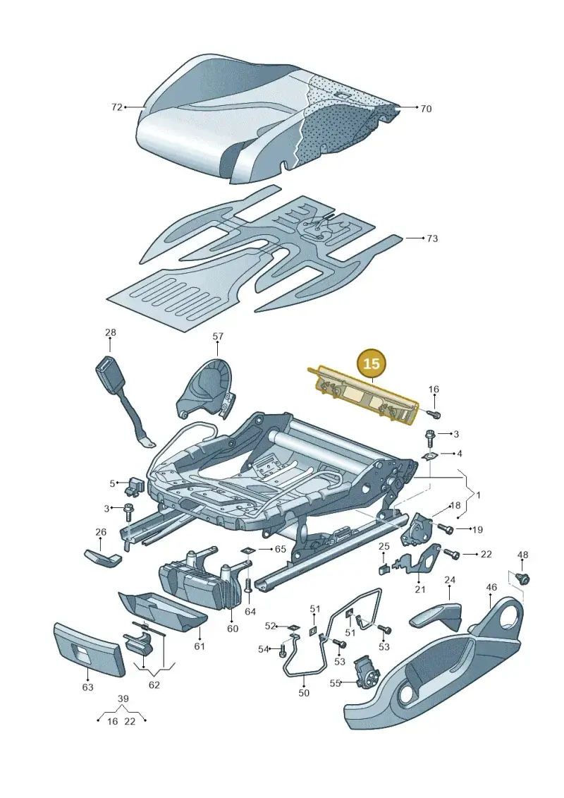 8E0813477A — Audi R8 qu. 5.2 (2012-2015) diagram 609881000, position 15