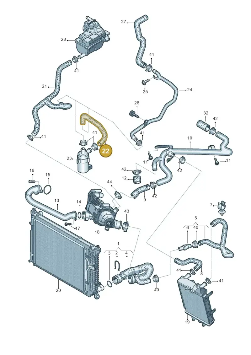 8E0819378B — Audi A4/S4 Cabrio./qu. (2002-2006) diagram 249121650, position 22