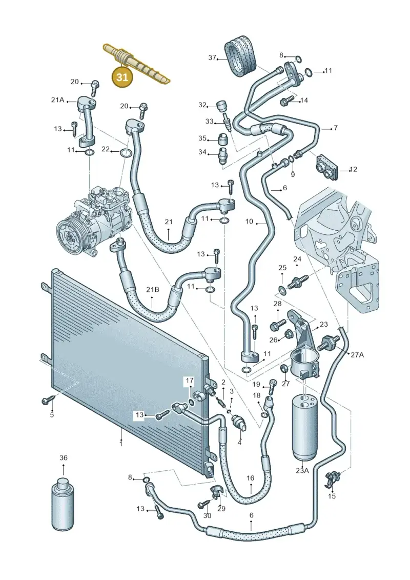 8E0820177 — Audi A6 2.7 TDI (2008-2011) diagram 448260400, position 31
