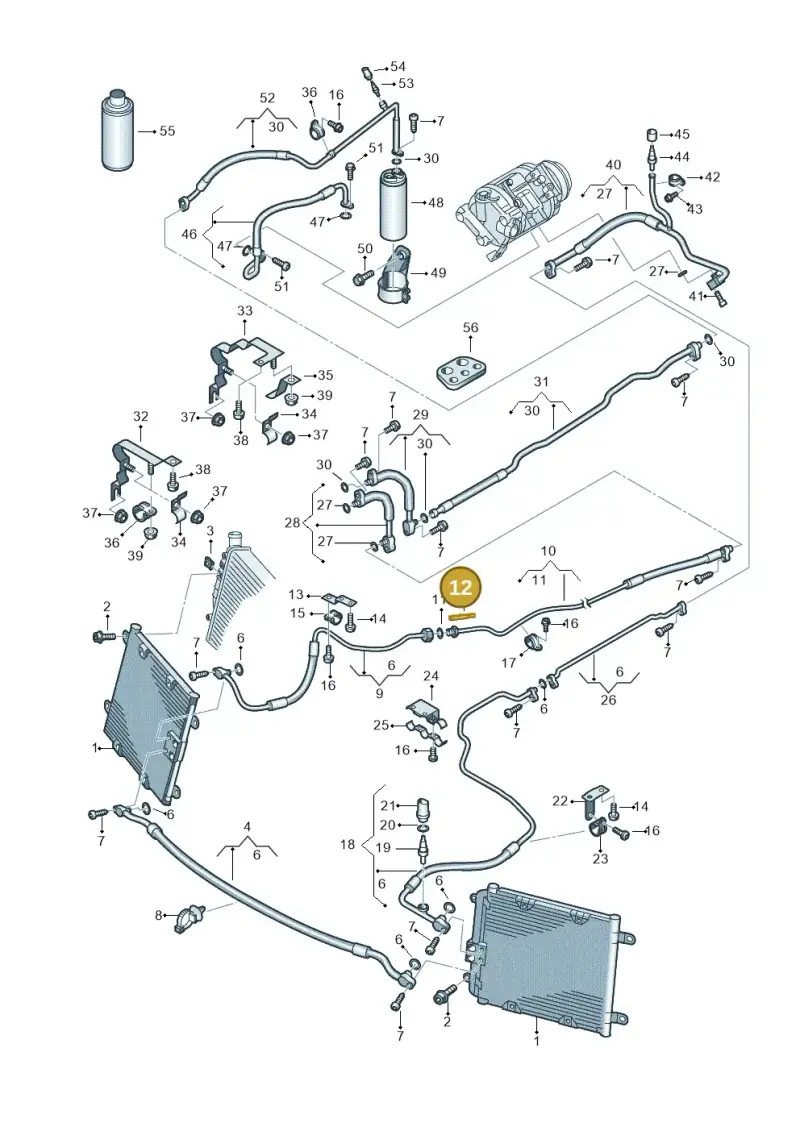 8E0820177 — Audi R8 qu. 5.2 (2012-2015) diagram 618260400, position 12