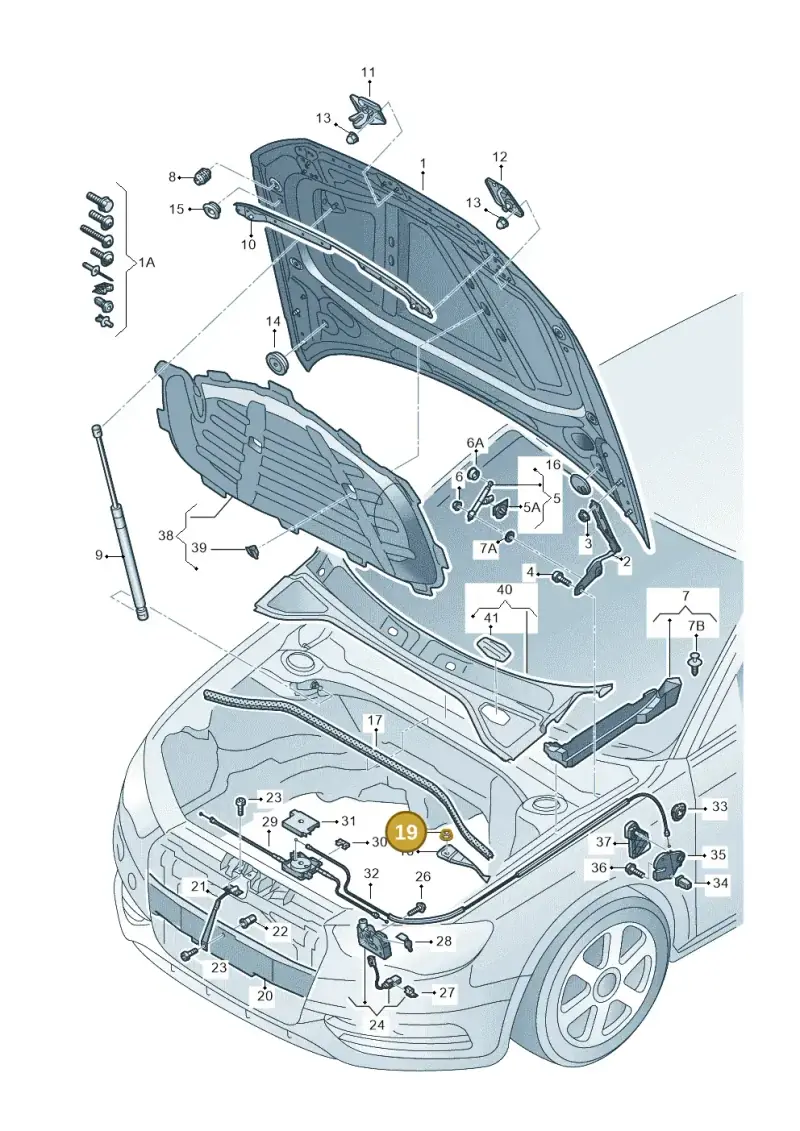8E0825265C — Audi RS3 Limousine (2017-2020) diagram 890823000, position 19