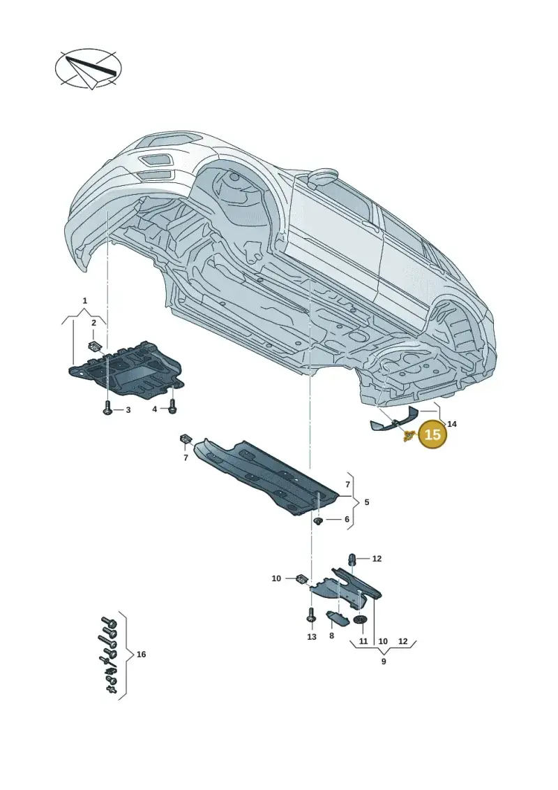 8E0825265D — Audi RSQ3 Sportback (2019-2024) diagram f3z825000, position 15