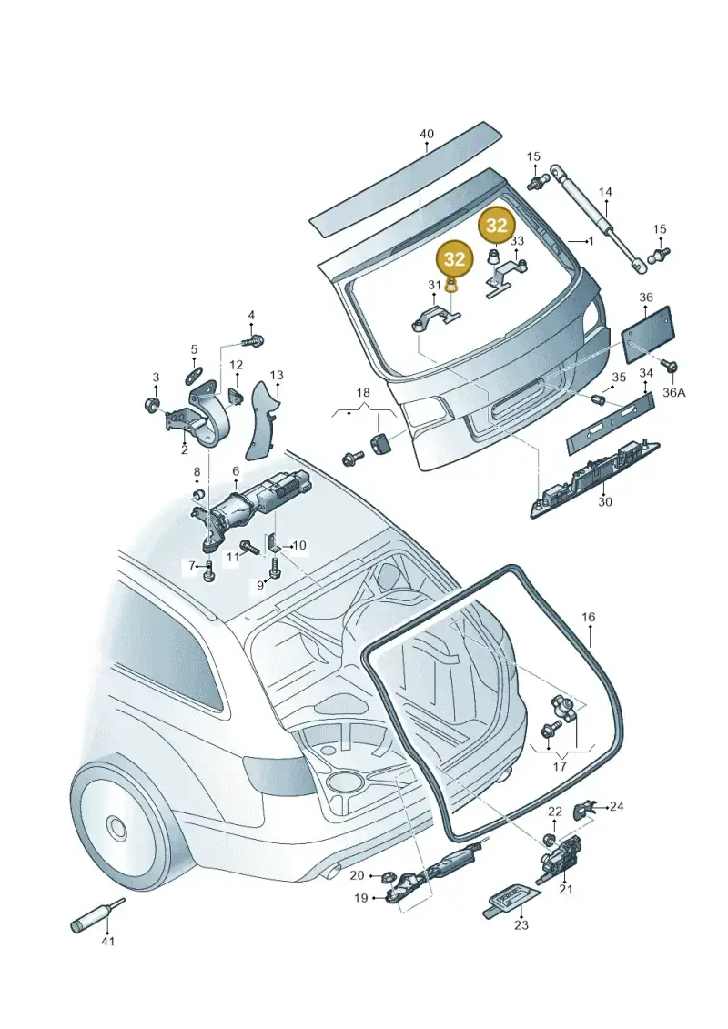 8E0827657F — Audi A6 2.7 TDI (2008-2011) diagram 448827100, position 32