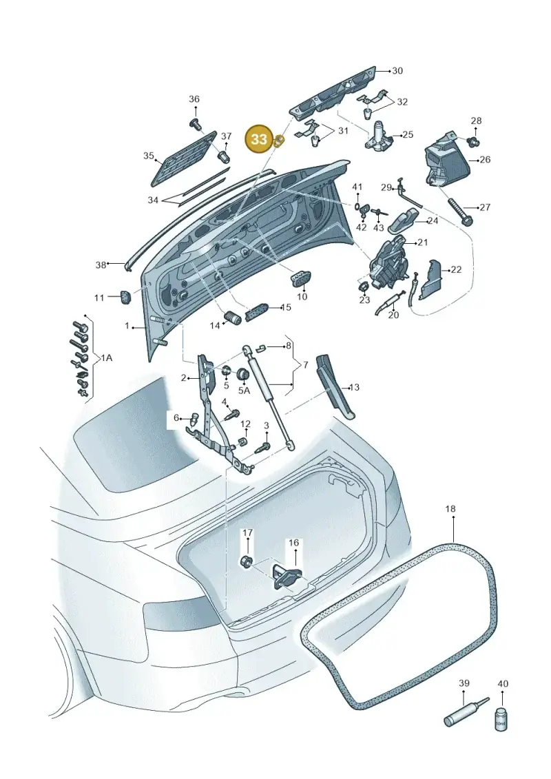 8E0827657F — Audi RS5 Cabrio (2012-2015) diagram 670827000, position 33