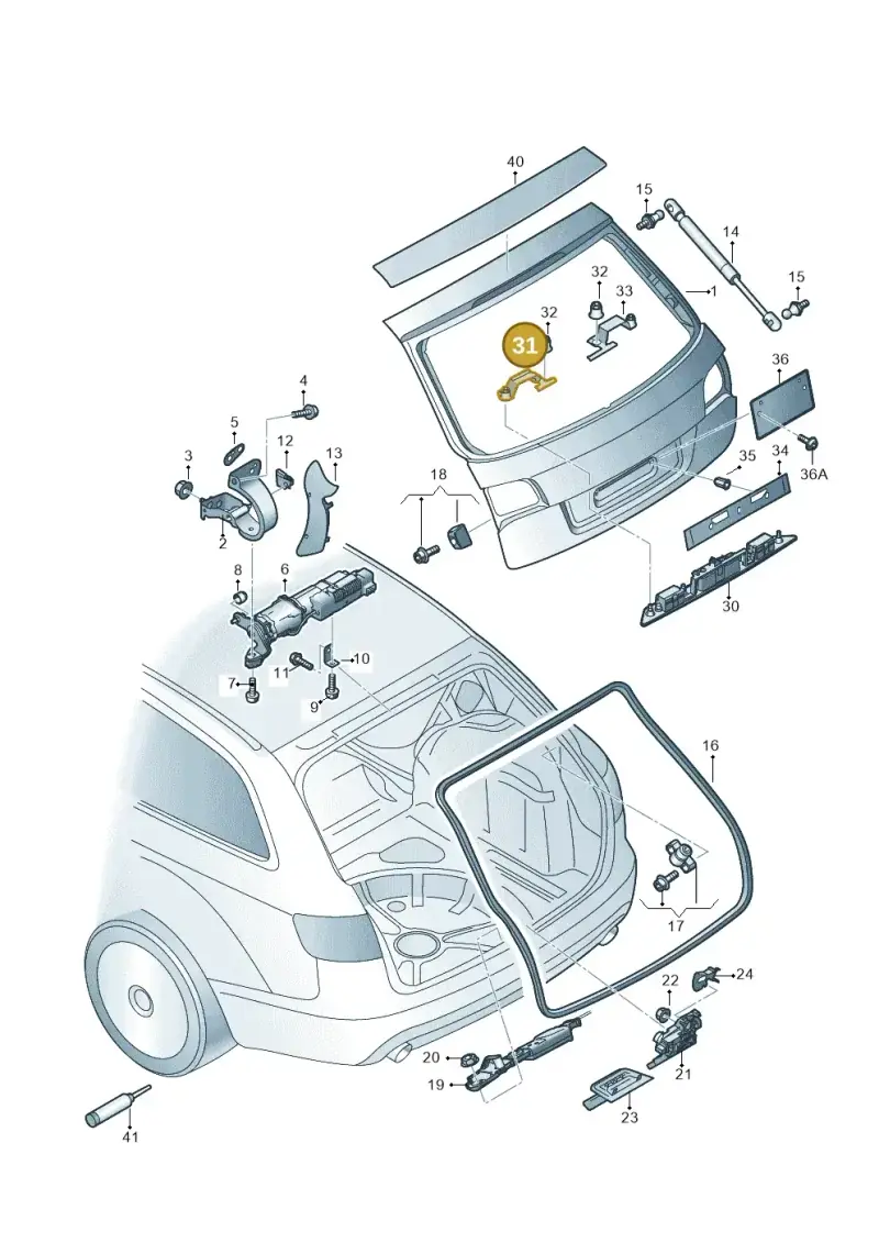 8E0827657G — Audi A6 2.7 TDI (2008-2011) diagram 448827100, position 31