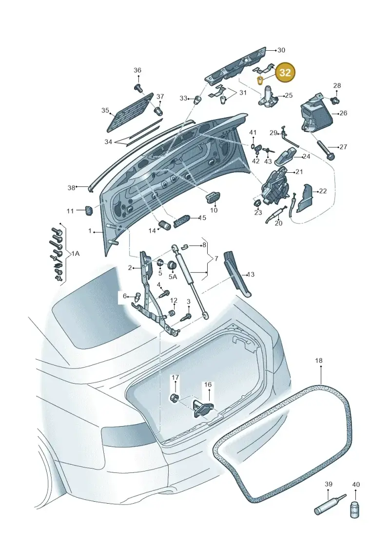 8E0827657H — Audi RS5 Cabrio (2012-2015) diagram 670827000, position 32