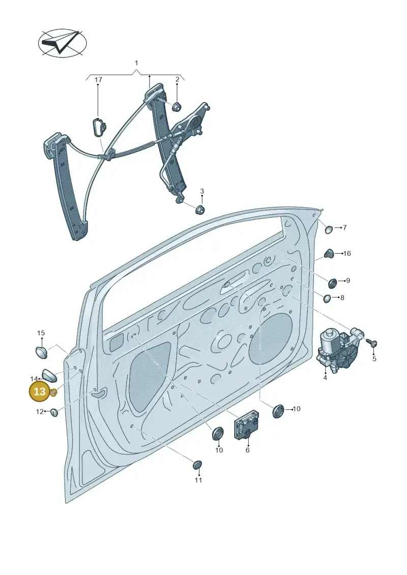 8E0837529 — Audi A3 Sportback (2019-2021) diagram 596837060, position 13