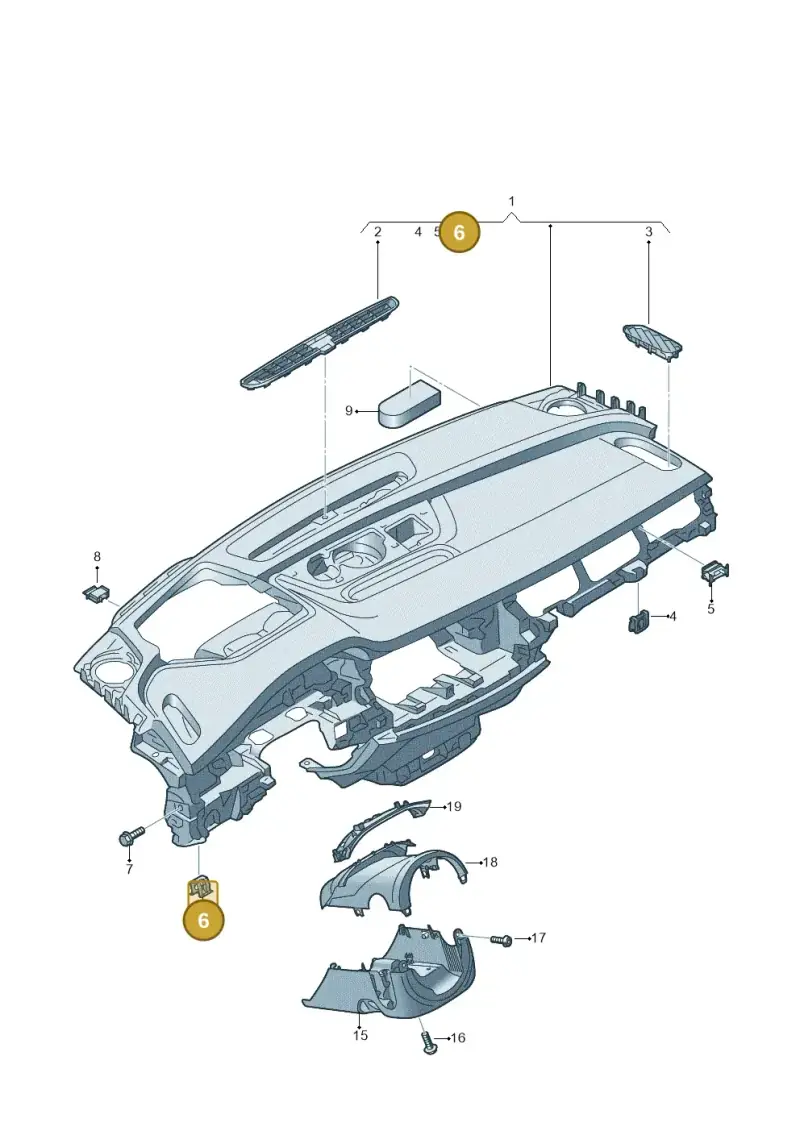 8E0853107 — Audi RS Q8 Quattro (2019-) diagram 429857010, position 6