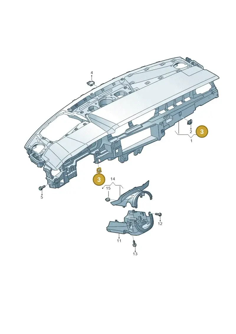 8E0853107 — Audi RS6 Avant (2019-) diagram 435857100, position 3