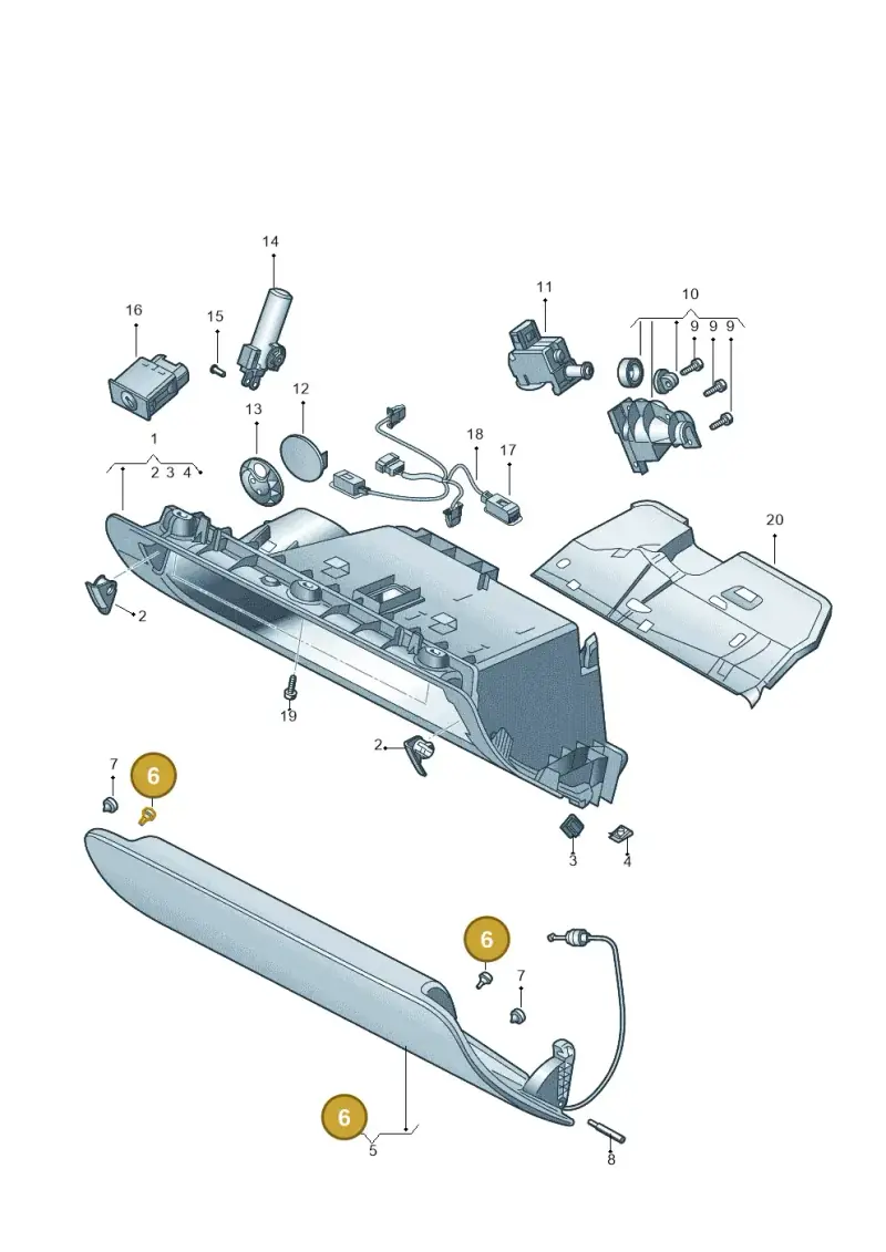 8E0857139A — Audi Q7 qu. 3.0 TDI (2009-2015) diagram 493857200, position 6