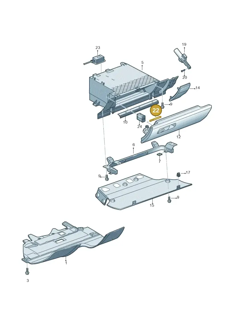 8E0857169 — Audi R8 qu. 5.2 (2012-2015) diagram 618857200, position 22