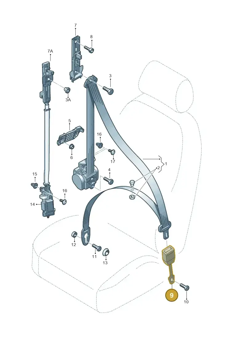 8E0857756L01C — Audi A6 2.7 TDI (2008-2011) diagram 249857600, position 9