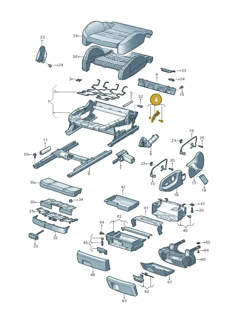 8E0857781B — Audi A6 2.7 TDI (2008-2011) diagram 448881100, position 4