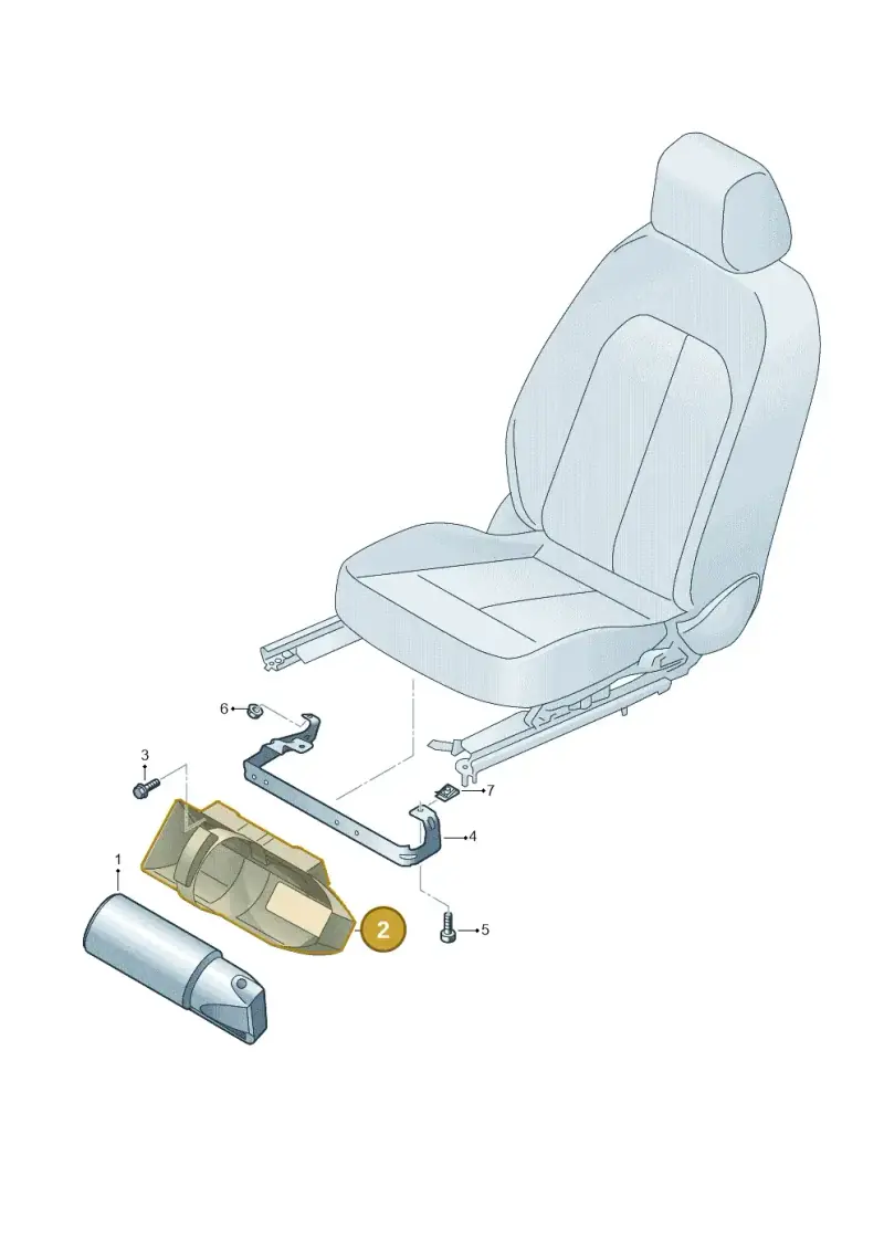 8E0860985 — Audi A3 Sportback (2019-2021) diagram 596860100, position 2
