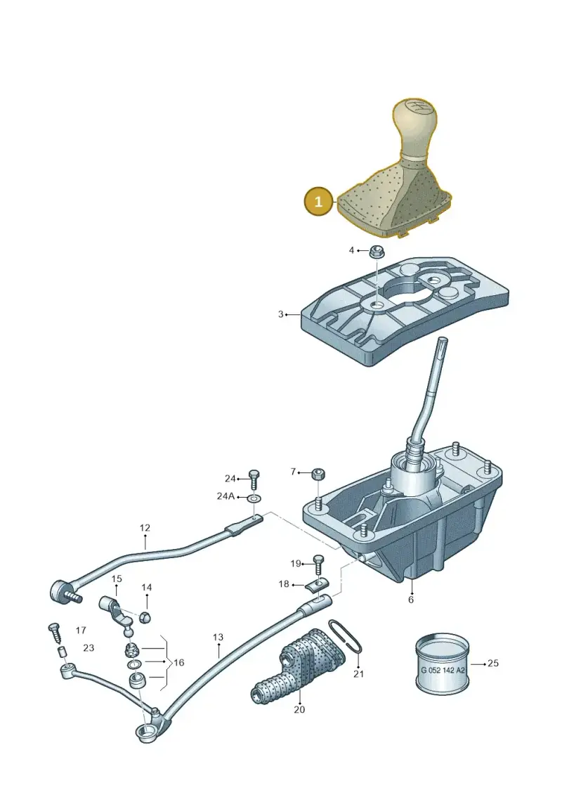 8E0863278DE1KT — Audi A4/S4 Cabrio./qu. (2002-2006) diagram 249711400, position 1