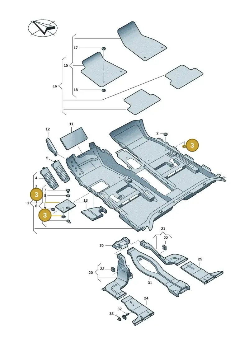 8E0864227 — Audi A5 Limo 2.0 (2024-) diagram 8wk863000, position 3