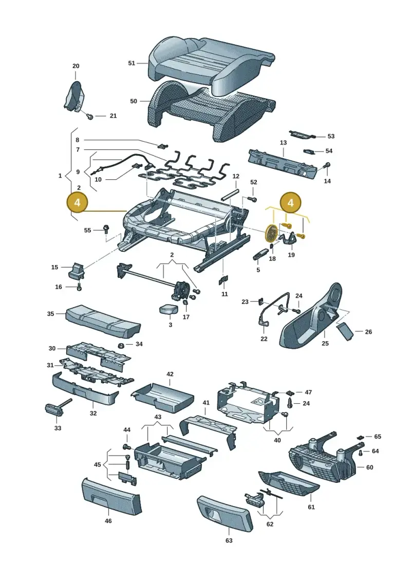 8E0881054C — Audi Q7 qu. 3.0 TDI (2009-2015) diagram 448881001, position 4