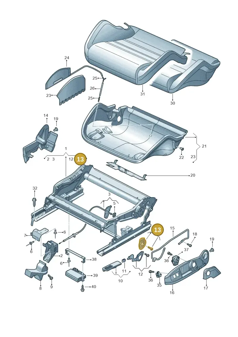 8E0881054C — Audi RS4 Av. qu. 4.2 (2012-2015) diagram 473881300, position 13