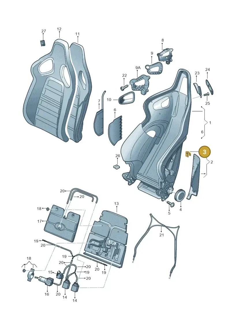 8E0881089 — Audi RS5 Cabrio (2012-2015) diagram 759881550, position 3