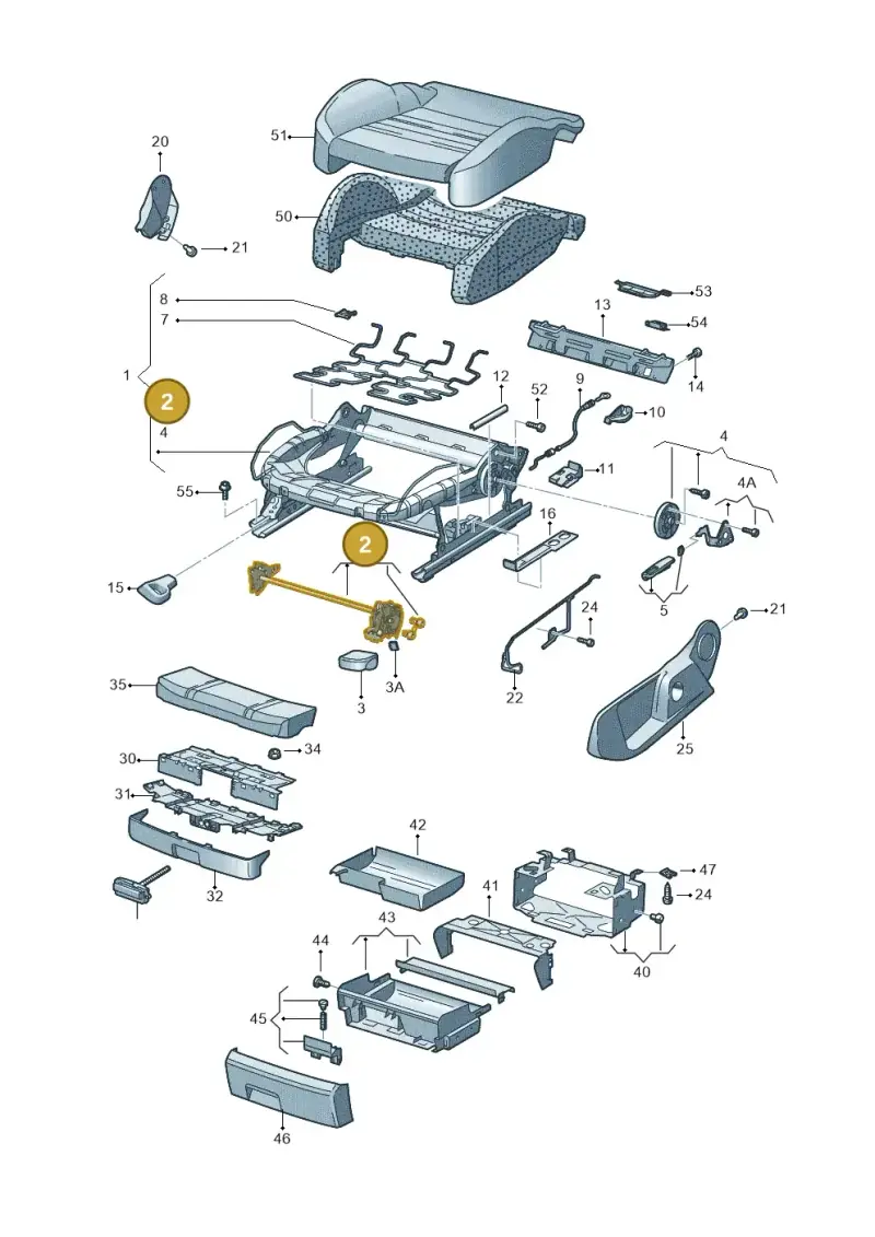 8E0881093 — Audi A4/S4 Cabrio./qu. 07> (2006-) diagram 492881000, position 2