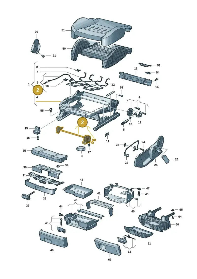 8E0881093 — Audi A6 2.7 TDI (2008-2011) diagram 448881001, position 2