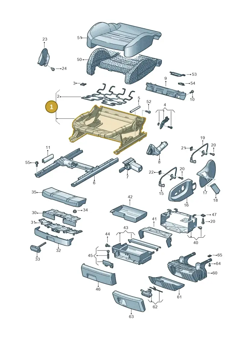 8E0881158K — Audi Q7 qu. 3.0 TDI (2009-2015) diagram 448881100, position 1