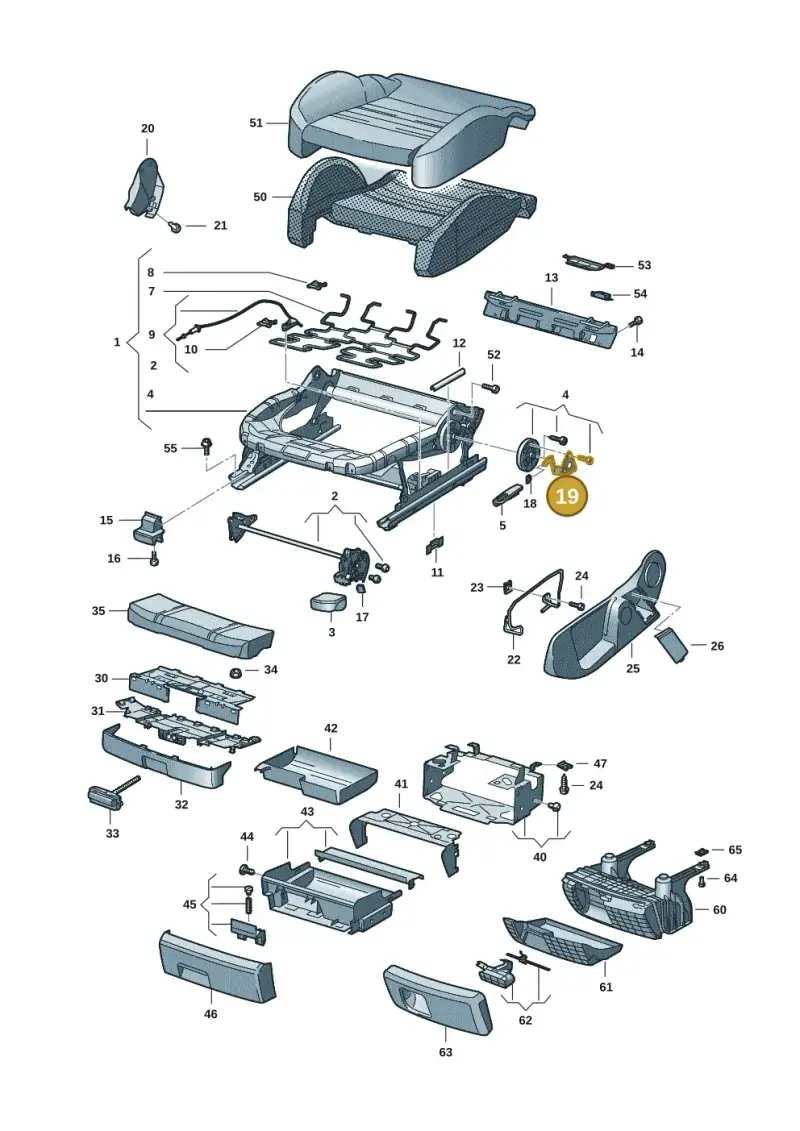 8E0881235B — Audi A6 2.7 TDI (2008-2011) diagram 448881001, position 19