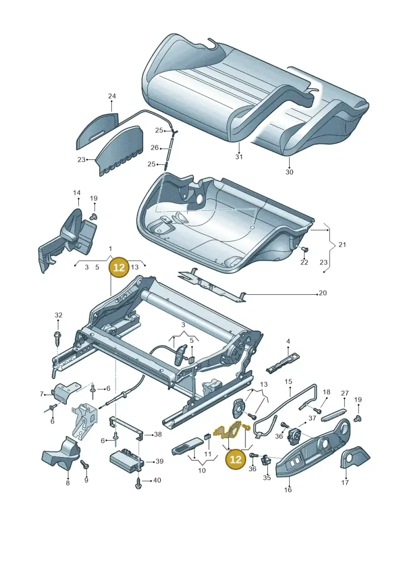 8E0881235B — Audi RS5 Cabrio (2012-2015) diagram 759881300, position 12