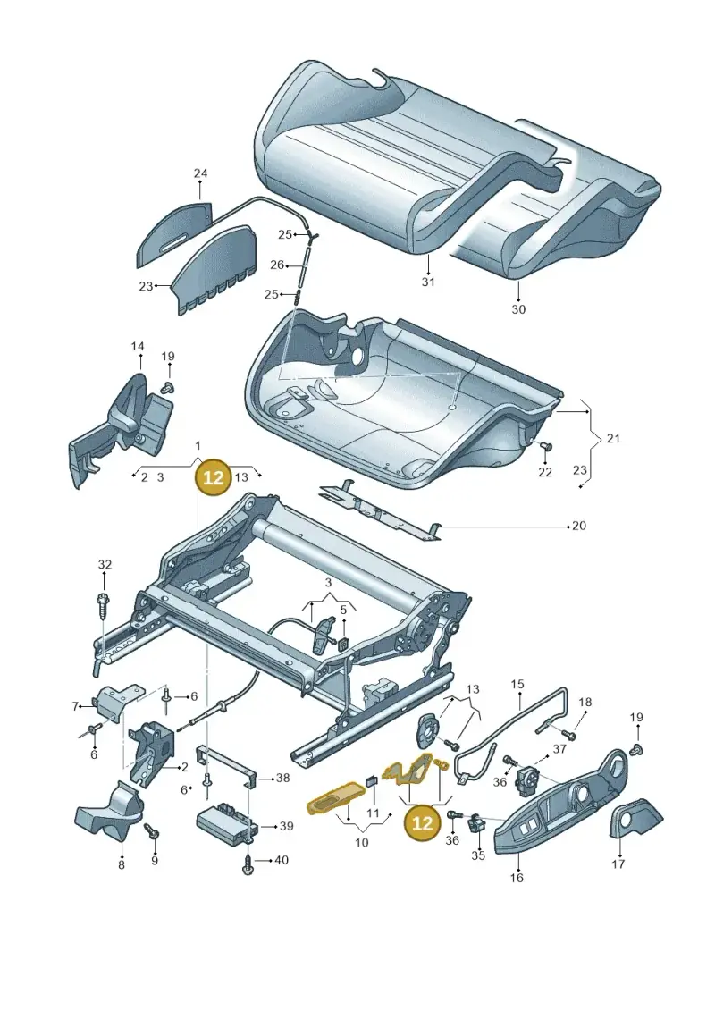 8E0881235B — Audi RS4 Av. qu. 4.2 (2012-2015) diagram 473881300, position 12