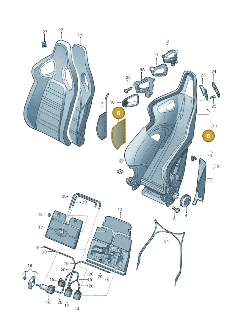 8E0881273 — Audi RS5 Cabrio (2012-2015) diagram 759881550, position 6