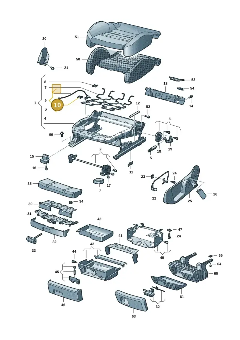 8E0881279A — Audi Q7 qu. 3.0 TDI (2009-2015) diagram 448881001, position 10