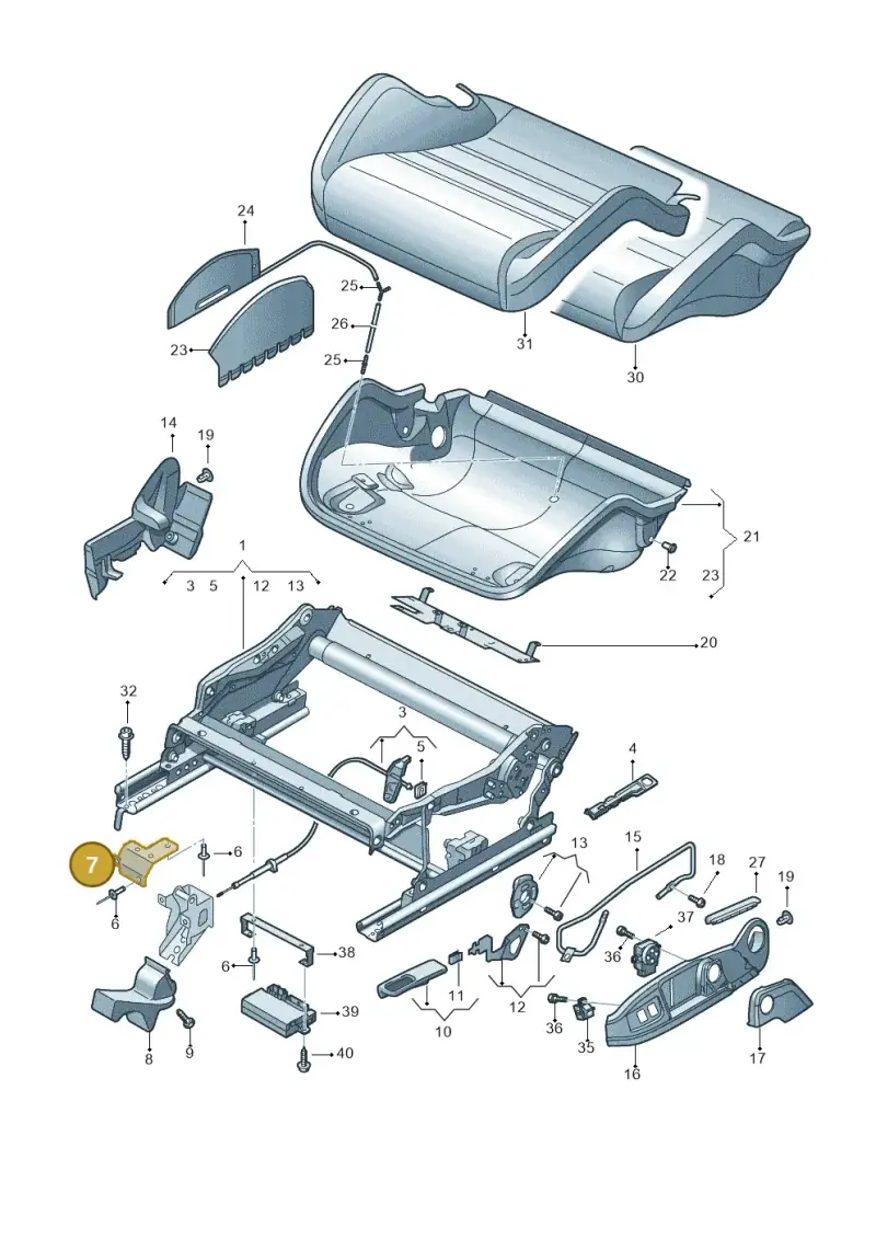8E0881546 — Audi RS5 Cabrio (2012-2015) diagram 759881300, position 7