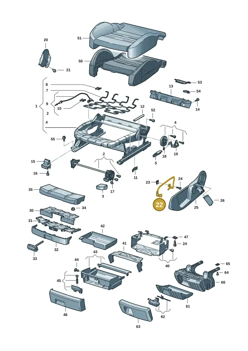 8E0881560 — Audi A6 2.7 TDI (2008-2011) diagram 448881001, position 22