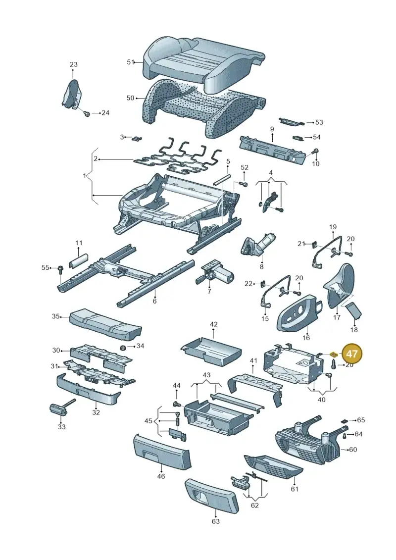 8E0881712D — Audi RS4 qu.           07> (2006-) diagram 448881100, position 47