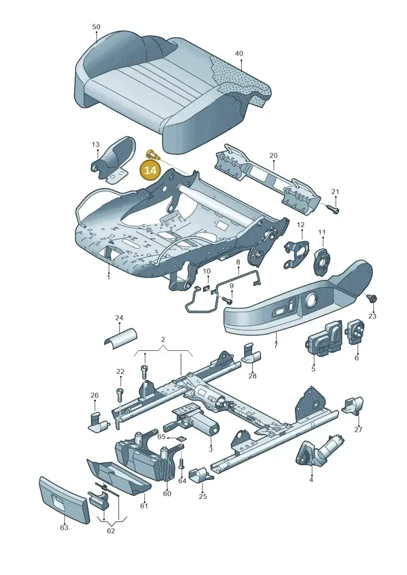8E0881954 — Audi R8 qu. 5.2 (2012-2015) diagram 609881100, position 14