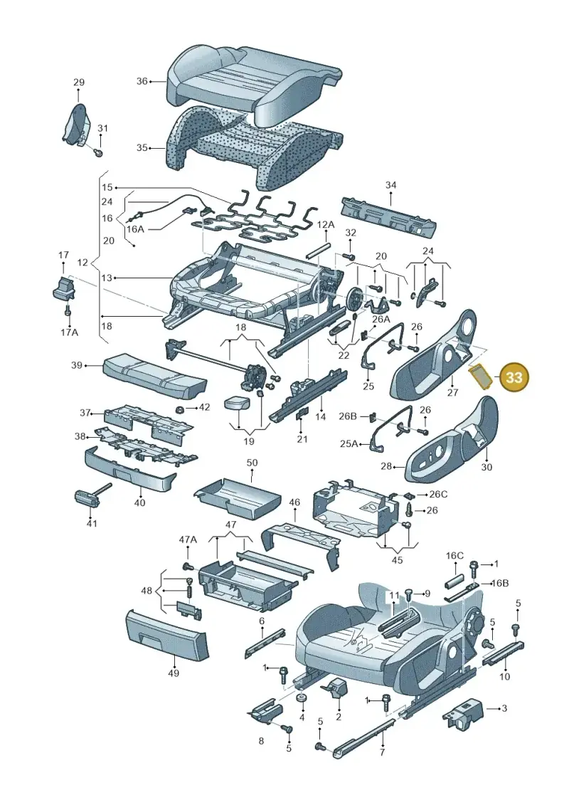 8E0882328A4PK — Audi A4/S4/Av./qu. (2001-2004) diagram 249881000, position 33