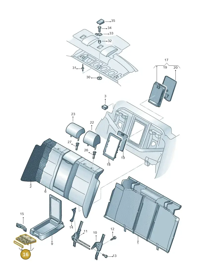 8E0885995C4PK — Audi A6 2.7 TDI (2008-2011) diagram 448885600, position 16