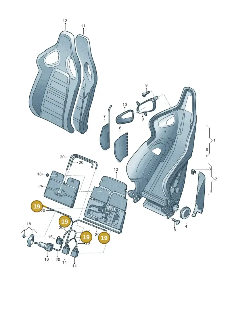 8E0898025B — Audi RS4 Av. qu. 4.2 (2012-2015) diagram 473881550, position 19